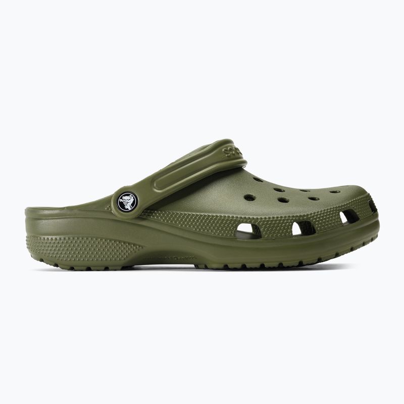 Férfi Crocs Classic hadsereg zöld flip-flopok 3