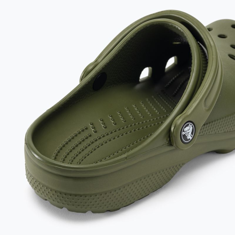 Férfi Crocs Classic hadsereg zöld flip-flopok 9