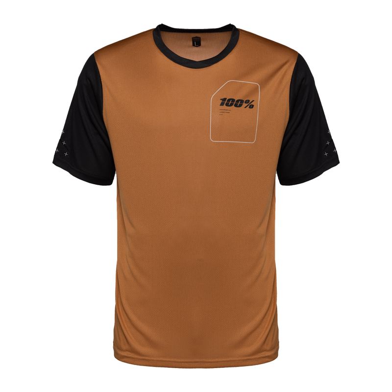 Férfi kerékpáros mez 100% Ridecamp Jersey SS narancssárga STO-41401-323-10