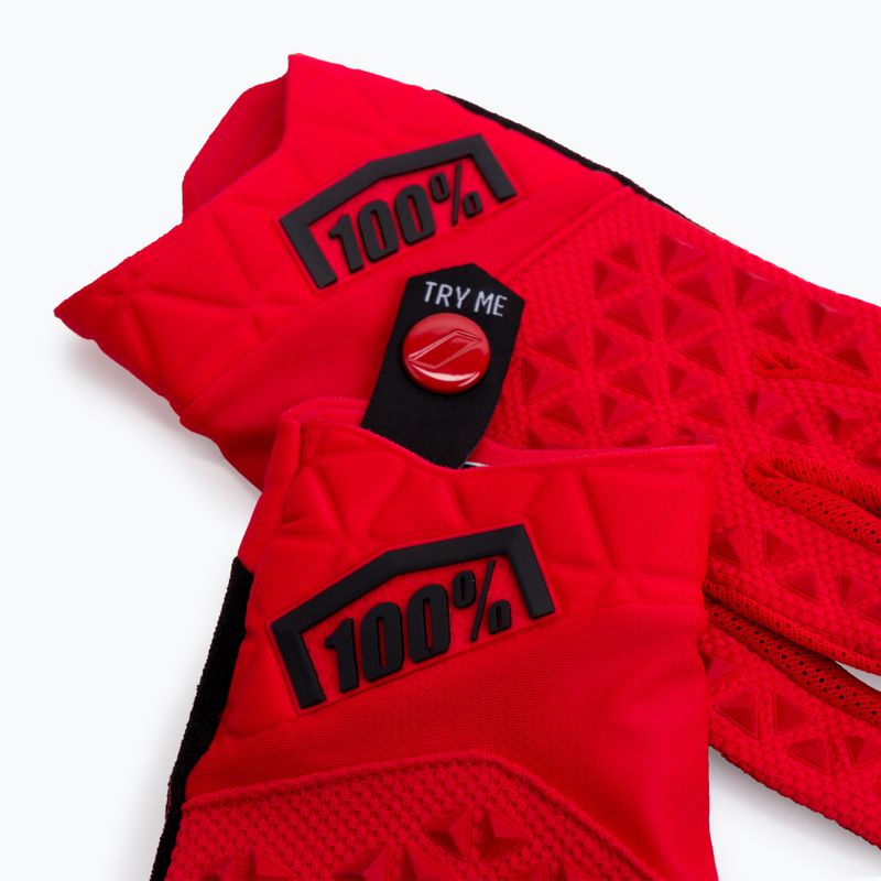 100% Geomatic kerékpáros kesztyű piros STO-10022-003-10 4