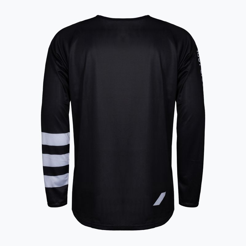 Férfi kerékpáros mez 100% R-Core Jersey LS fekete STO-41104-011-11 2