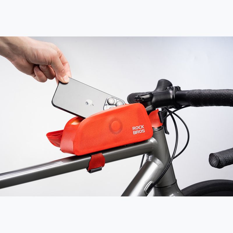 Váztáska Rockbros 30120122 Bike Tube Bag Magnetic S 0,6 l red 3
