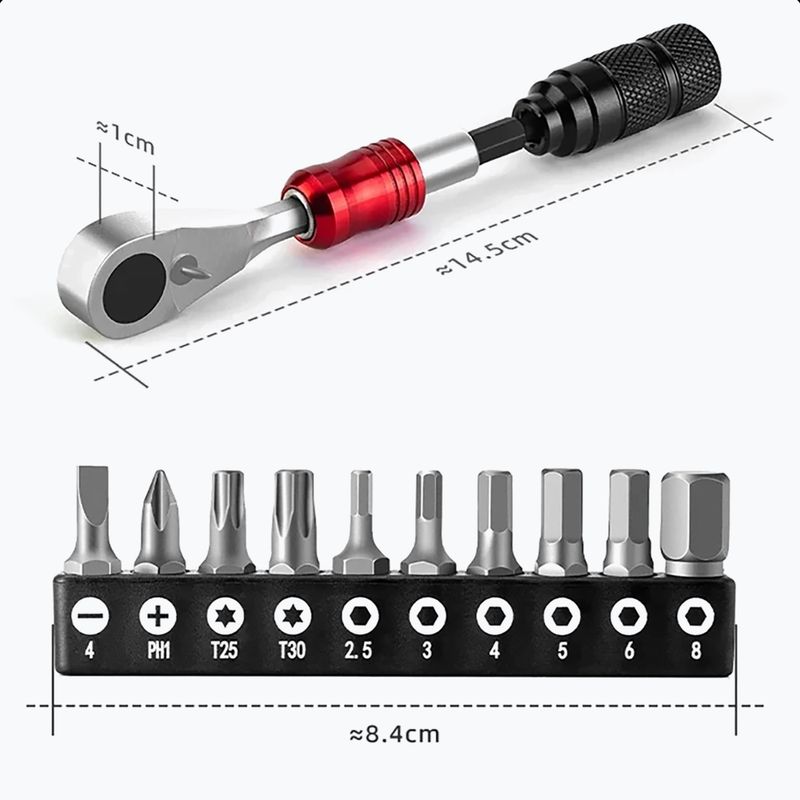 Kerékpárkulcs Rockbros 43210049001 Repair Tool 10in1 11