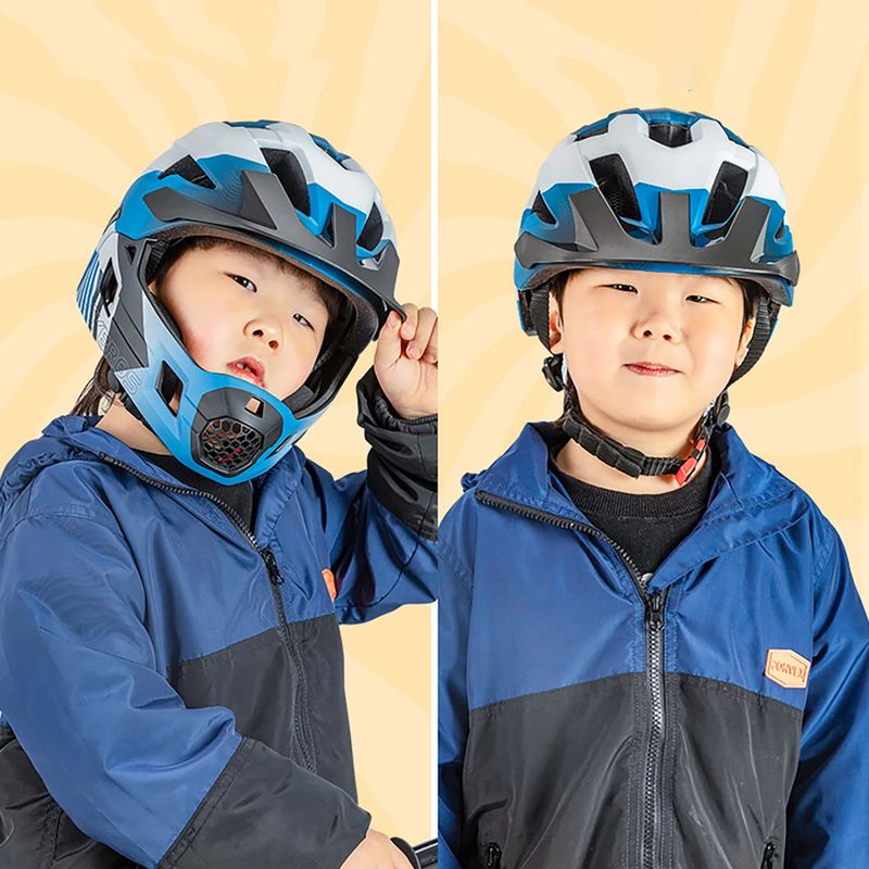 Gyerek kerékpáros sisak Rockbros 10110061001 Kids Helmet blue/white/black 4