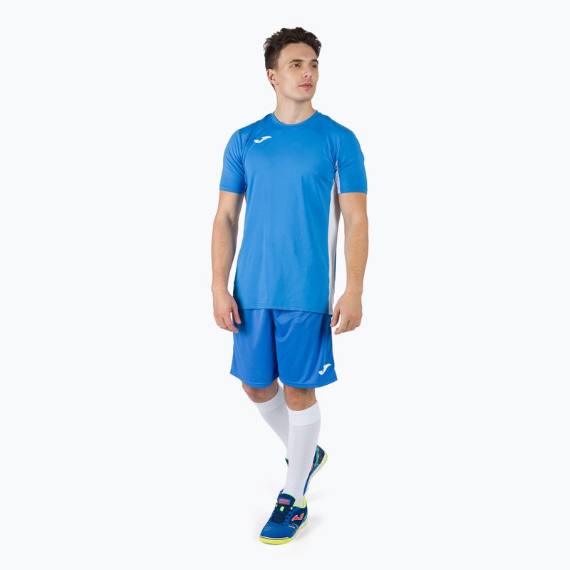 Joma Superliga férfi edzőpóló kék-fehér 101469 5