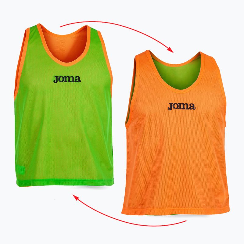 Joma Reversible Training Bib fluor narancssárga/fluor zöld labdarúgó jelölés 3