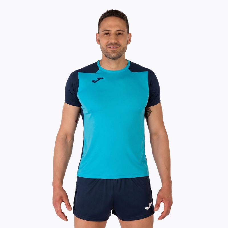 Férfi Joma Record II fluor türkiz/tengerészkék futópóló 13