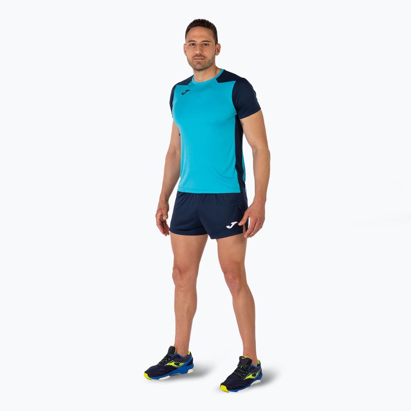 Férfi Joma Record II fluor türkiz/tengerészkék futópóló 2