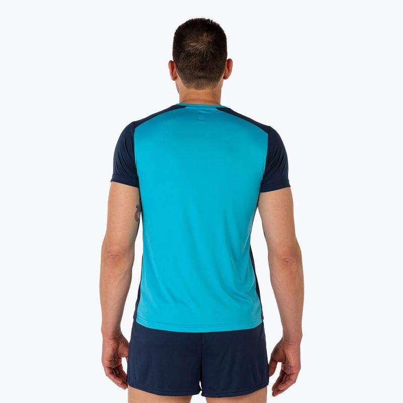 Férfi Joma Record II fluor türkiz/tengerészkék futópóló 3