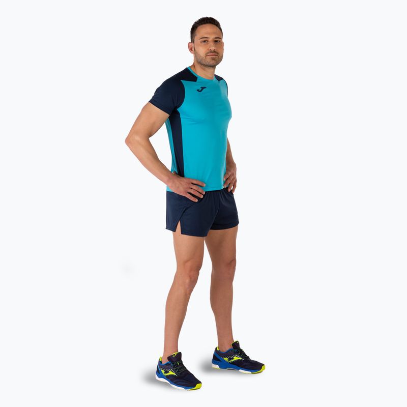 Férfi Joma Record II fluor türkiz/tengerészkék futópóló 7