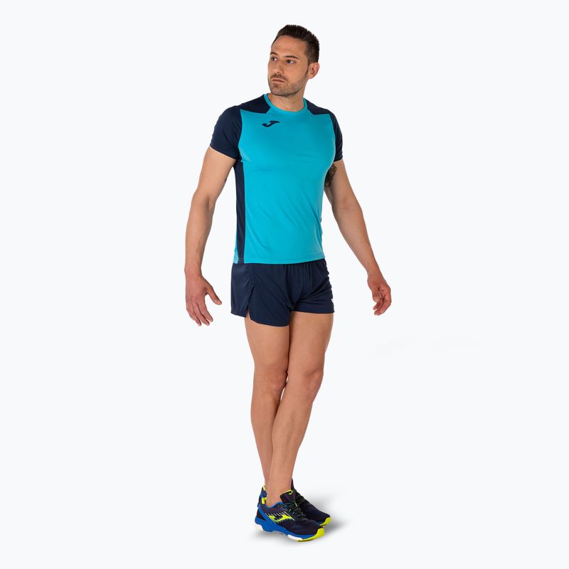 Férfi Joma Record II fluor türkiz/tengerészkék futópóló 8