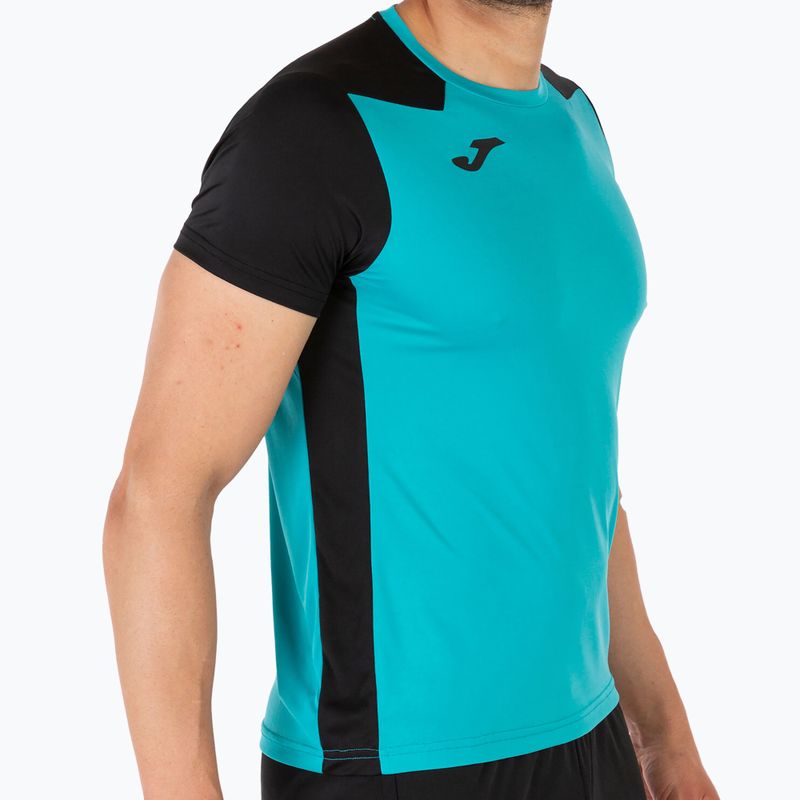 Férfi Joma Record II türkizkék fekete futópóló 7
