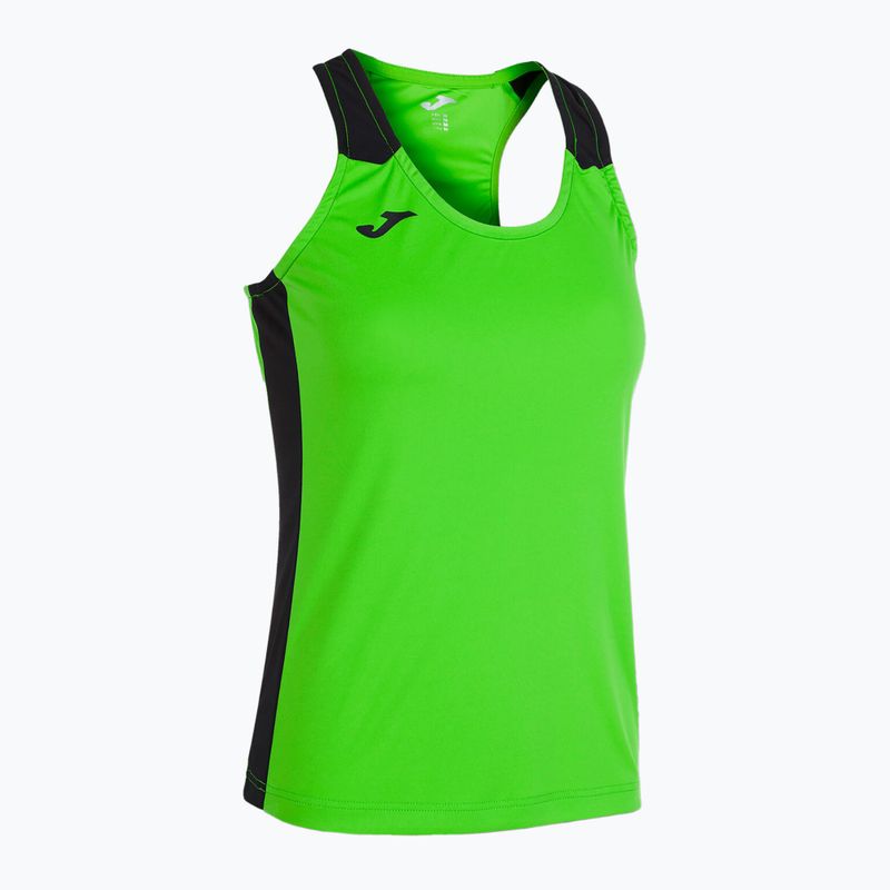 Női Joma Record II Tank Top fluor zöld/fekete futópóló 7