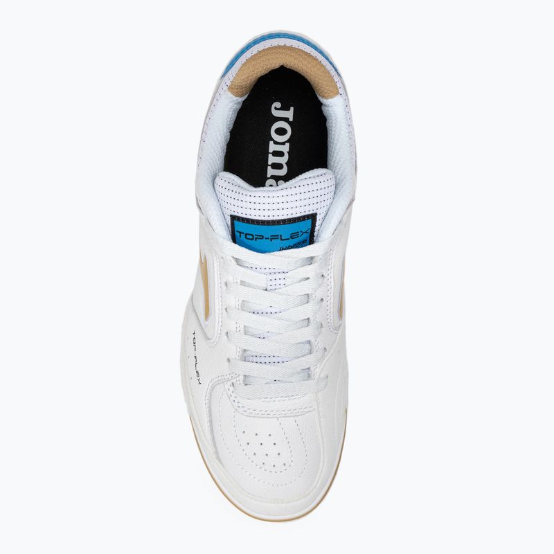 Labdarúgó cipő Joma Top Flex IN fehér/arany 6