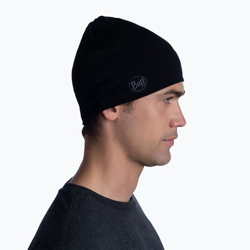 BUFF Midweight Merino gyapjú sapka egyszínű fekete 118006.999.10.00 3