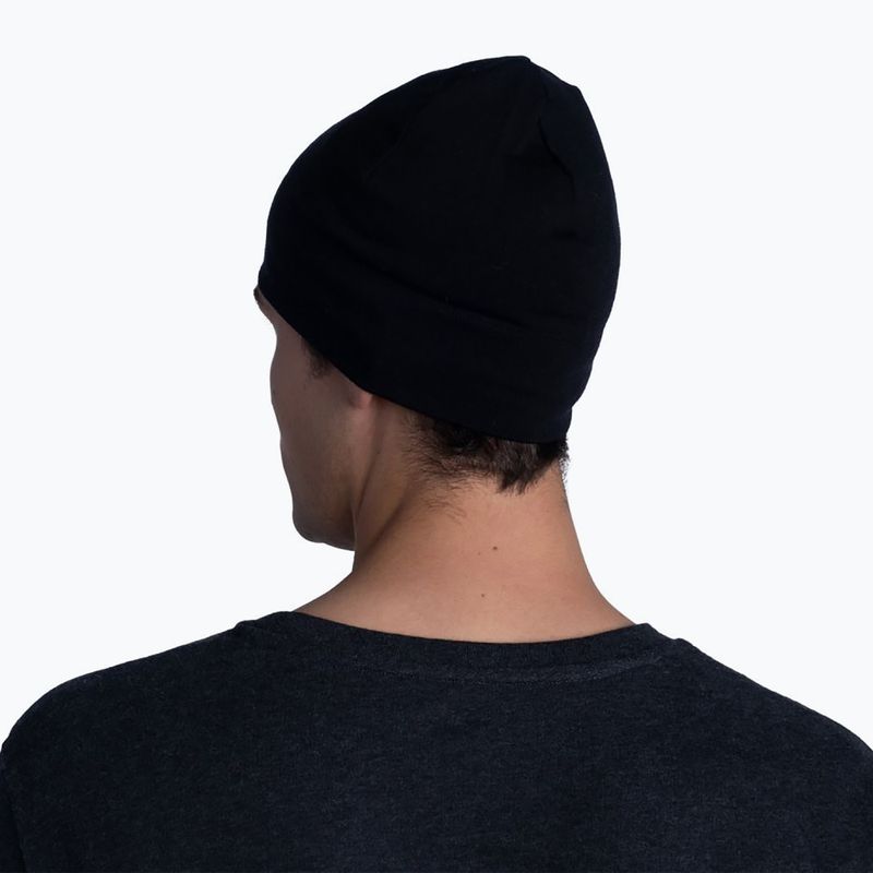 BUFF Midweight Merino gyapjú sapka egyszínű fekete 118006.999.10.00 4