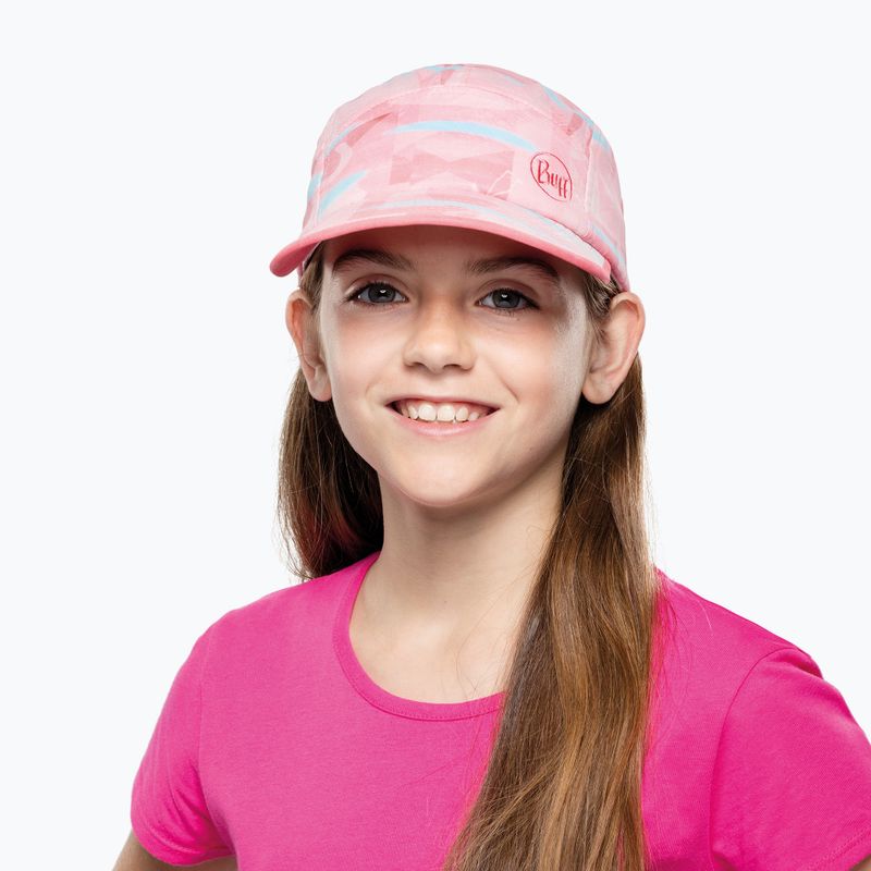Gyerek ellenzős sapka BUFF 5 Panel heavens pink/pink 3