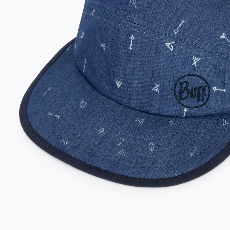 Gyerek ellenzős sapka BUFF 5 Panel arrows denim/denim 3