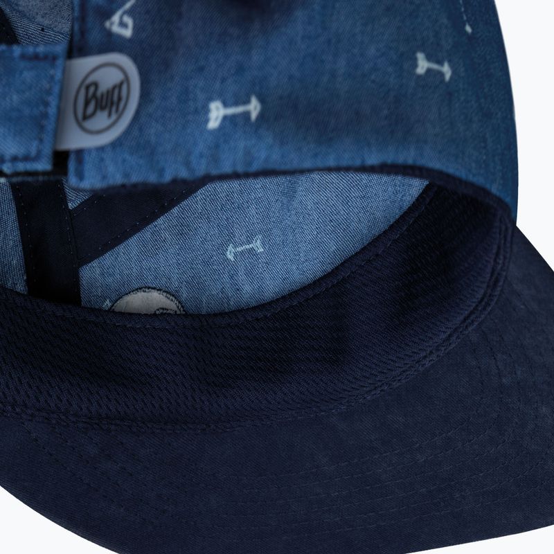 Gyerek ellenzős sapka BUFF 5 Panel arrows denim/denim 3