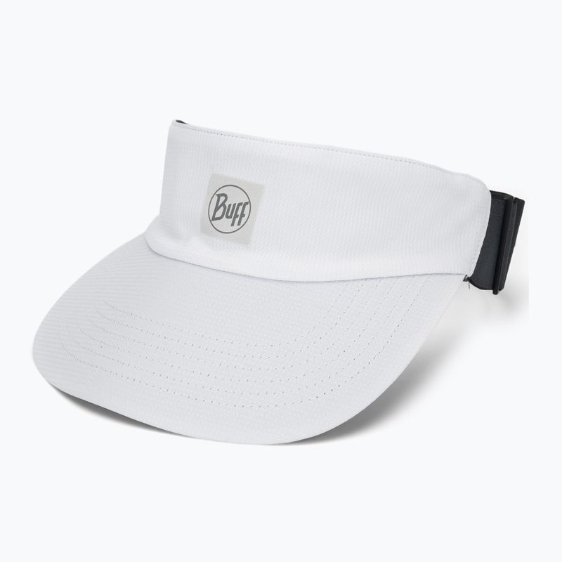 BUFF Go Visor Egyszínű fehér futószemüveg 3