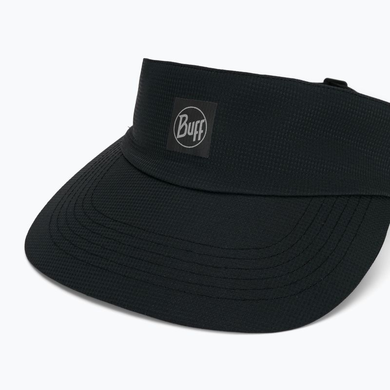 BUFF Go Visor Szilárd fekete futószemüveg 3