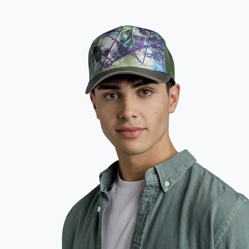 BUFF Trucker Campast zöld baseball sapka 131401.845.30.00 7