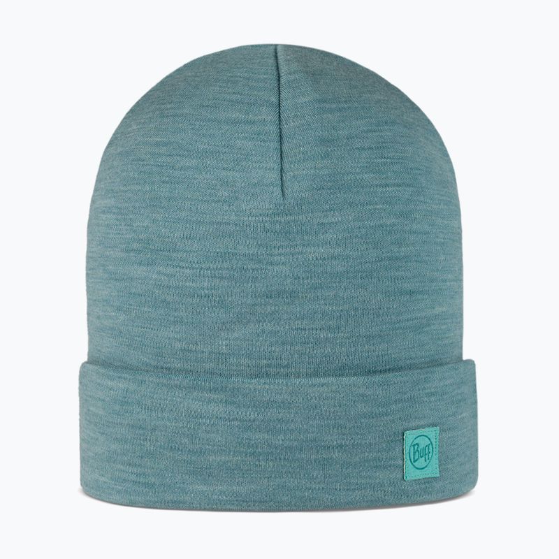 Téli sapka BUFF Heavyweight Merino Wool solid pool