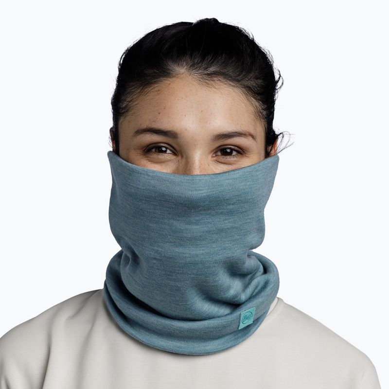 balaclava BUFF Heavyweight Merino Wool solid pool 5