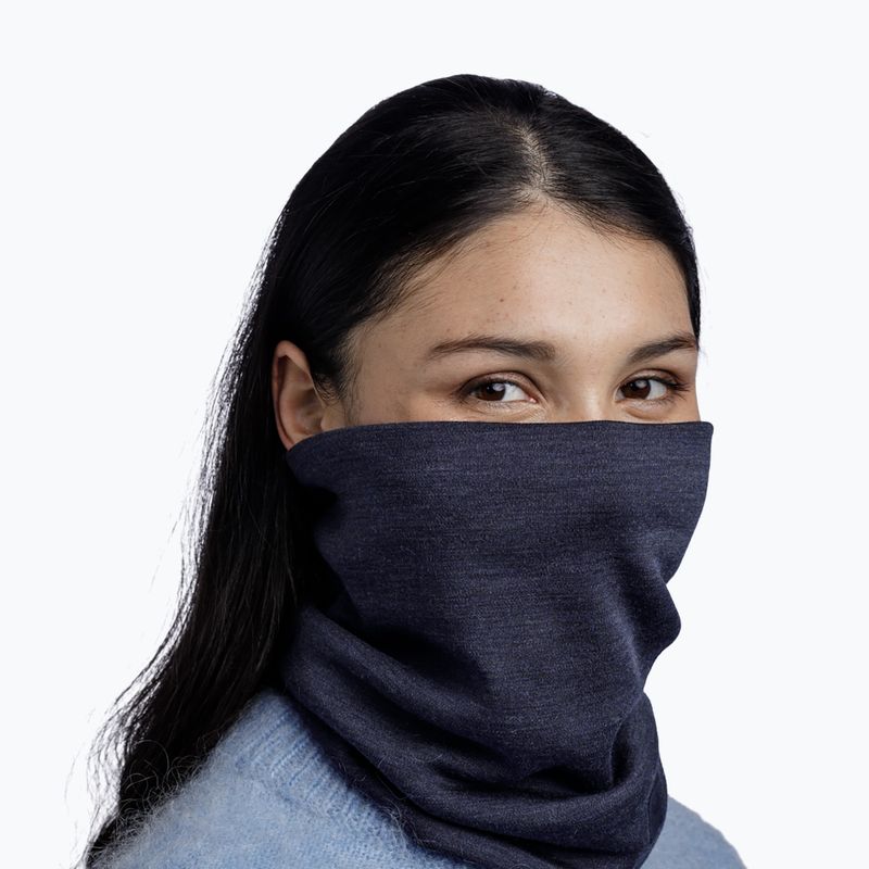 balaclava BUFF Heavyweight Merino Wool solid indigo 5