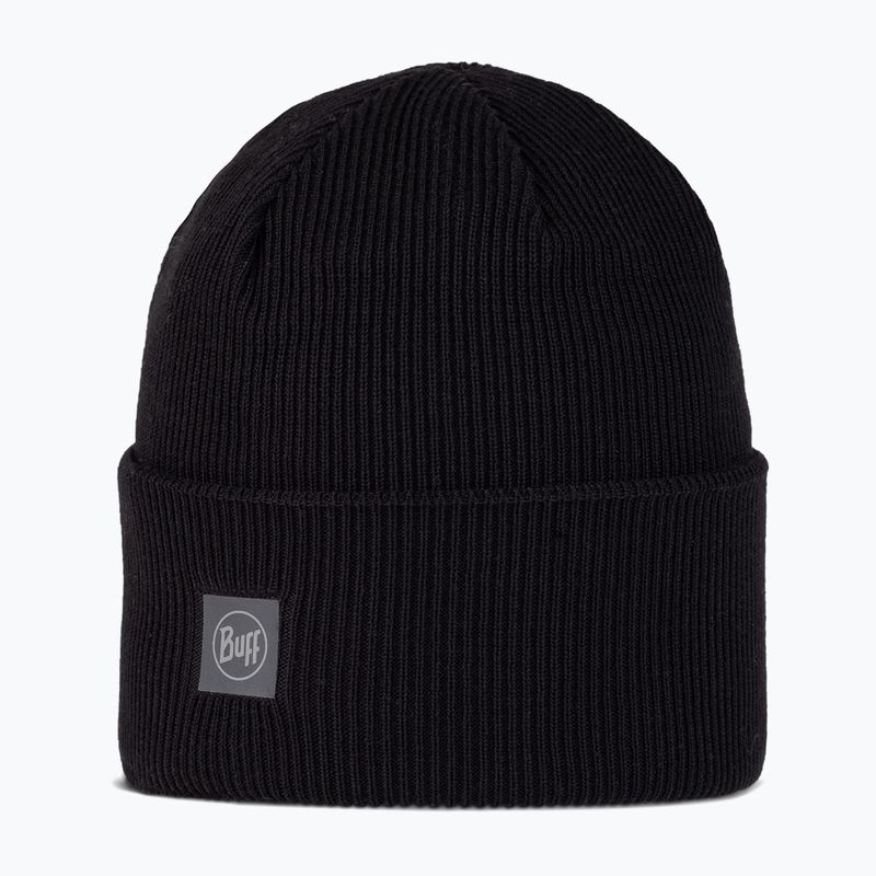 BUFF Crossknit téli sapka egyszínű fekete