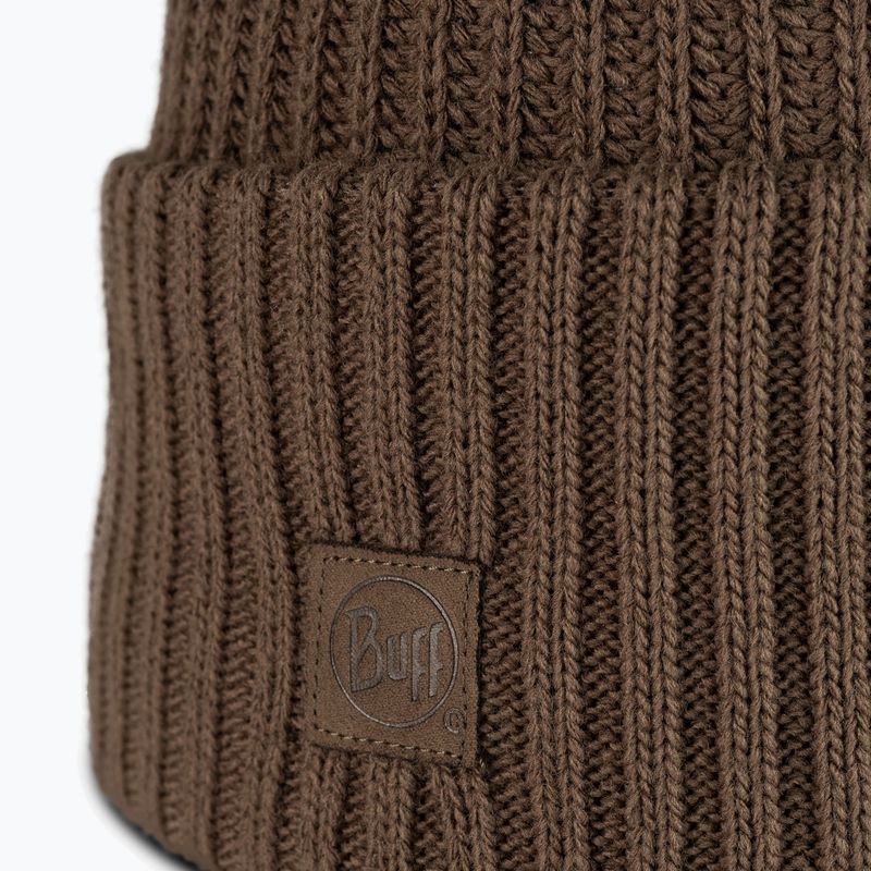 Téli sapka BUFF Knitted Rutger brindle brown 2