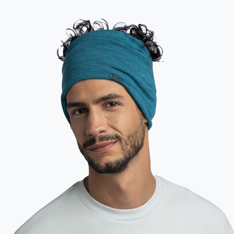 Többfunkciós kendő BUFF Lightweight Merino Wool teal 5