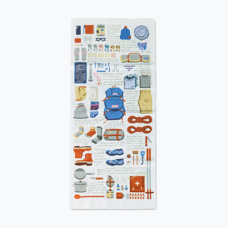 Multifunkciós kendő BUFF Coolnet UV camino guide pilgrim 2