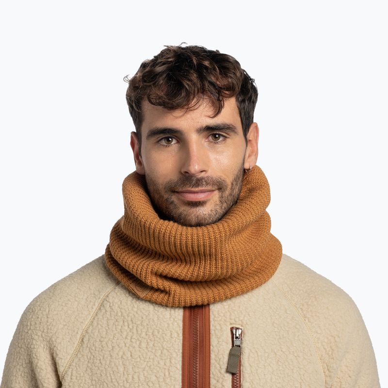 Nyakmelegítő BUFF Knitted & Fleece Rutger copper 3