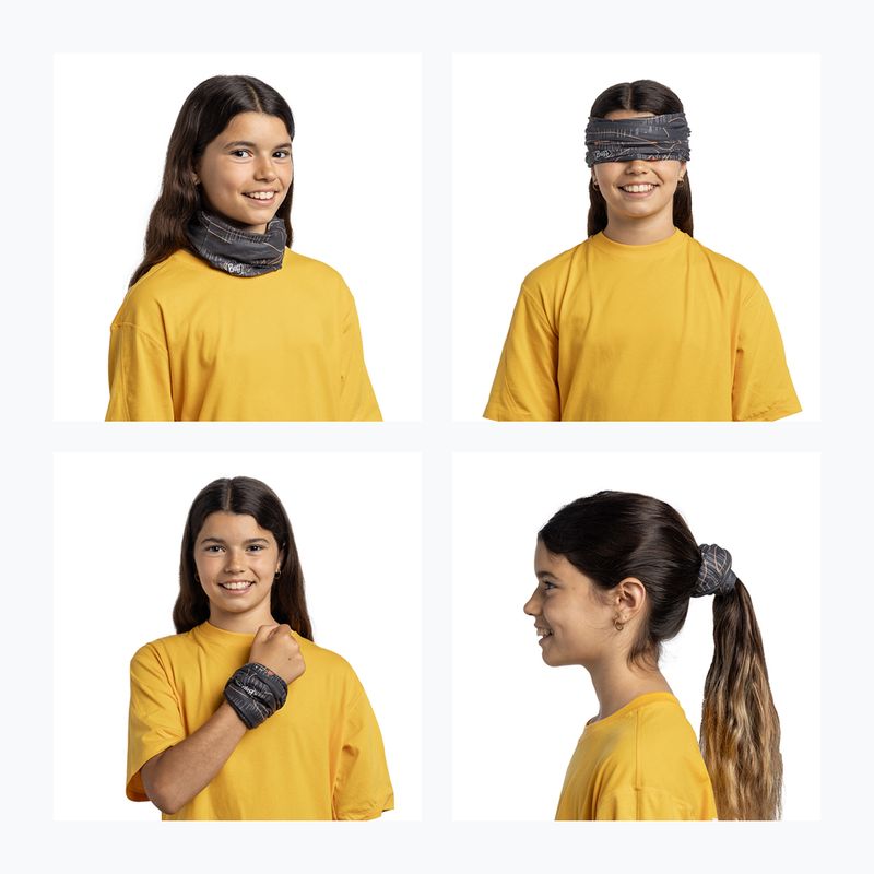 Gyermek multifunkcionális kendő BUFF Coolnet UV suber graphite 5