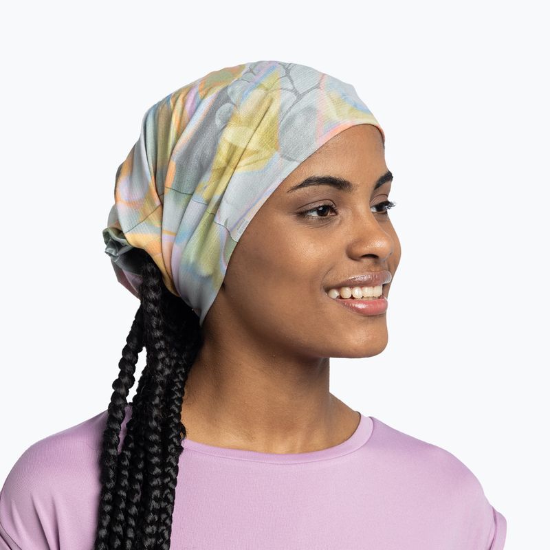 Multifunkciós kendő BUFF Coolnet UV Insect Shield Solid esmerald seagrove green 4