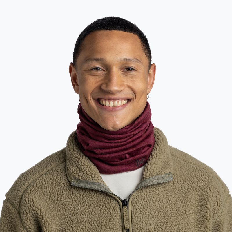 Multifunkciós csősál BUFF Midweight Merino Wool tibetan red 3