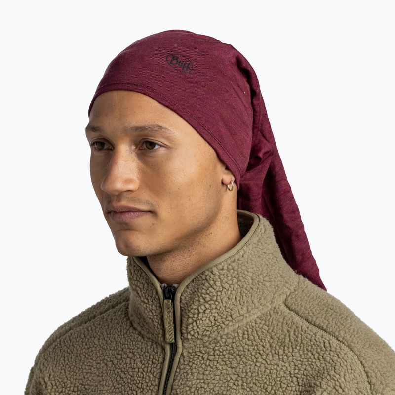 Multifunkciós csősál BUFF Midweight Merino Wool tibetan red 4