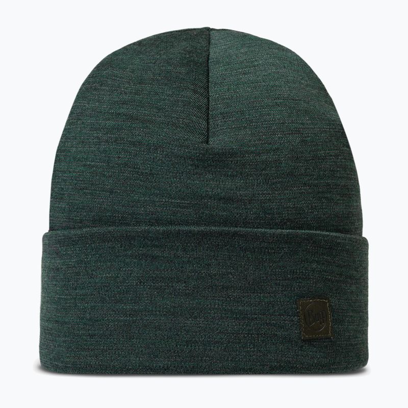 BUFF Heavyweight Merino Wool téli sapka szilárd erdő