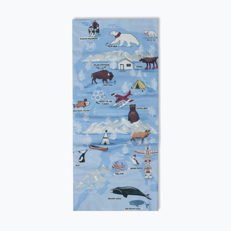 Multifunkciós gyerek csősál BUFF Original Ecostretch imus washed blue 2