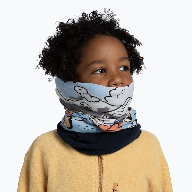 Gyermek multifunkciós csősál BUFF Polar teal blue 4
