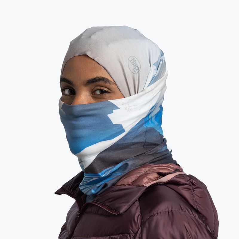 Multifunkciós csősál BUFF Original Ecostretch gem crystal grey 4