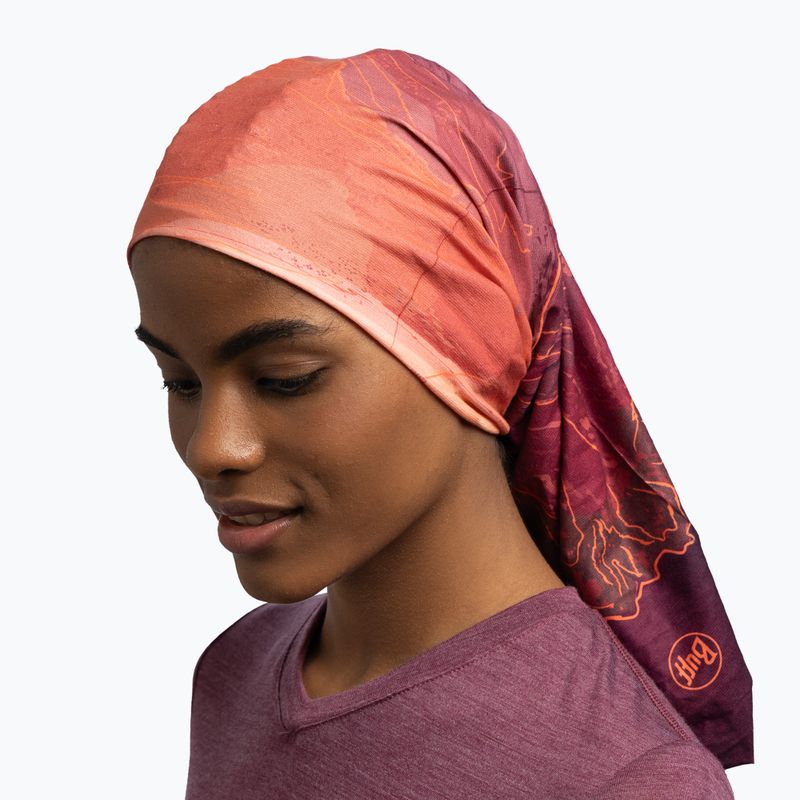 Multifunkciós csősál BUFF Original Ecostretch Unal Garnet 6