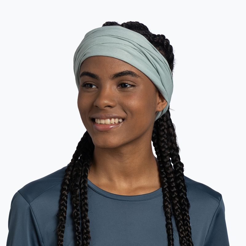 Multifunkciós kendő BUFF Coolnet UV+ solid seagrove green 4