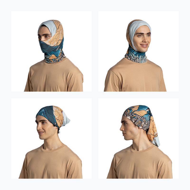 Multifunkciós kendő BUFF Coolnet UV nive teal 5