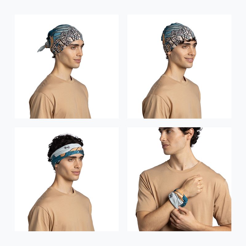 Multifunkciós kendő BUFF Coolnet UV nive teal 6