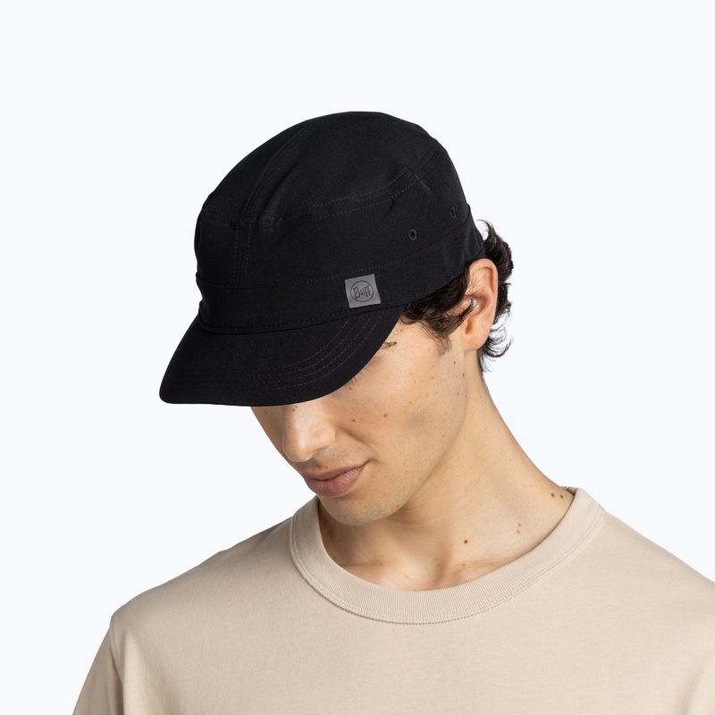 Baseball sapka BUFF Military solid black 4