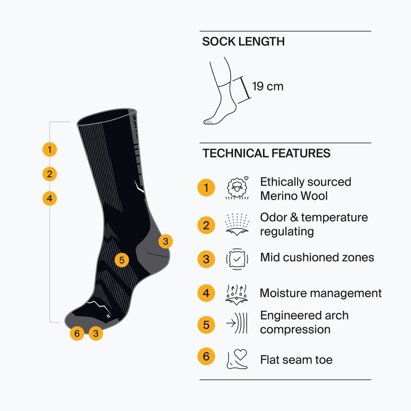 Zokni BUFF Merino Lightweight Crew LWC4 blue 4