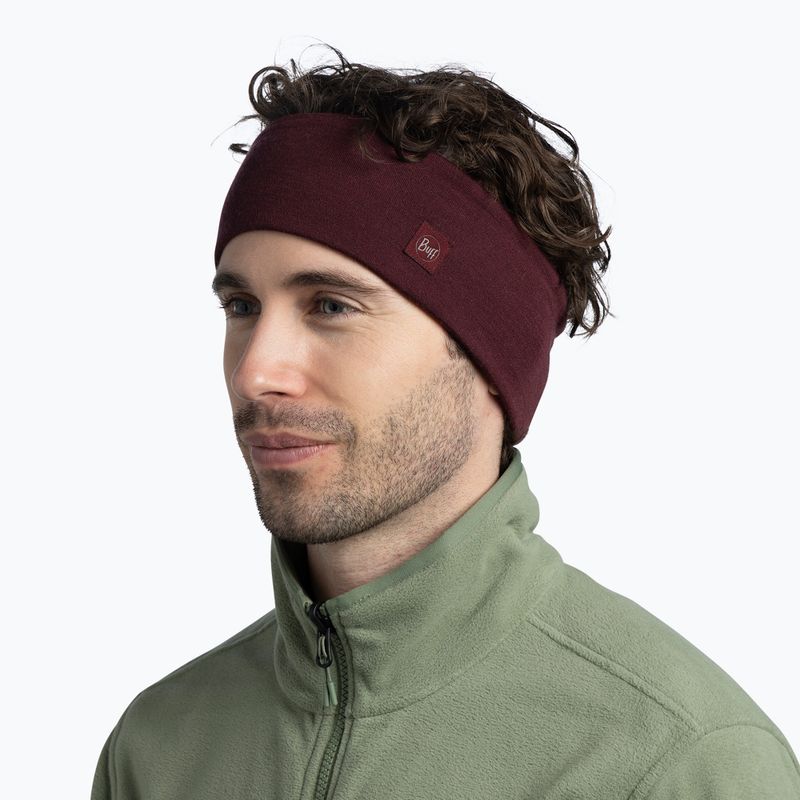 Fejpánt BUFF Merino Wide garnet 3