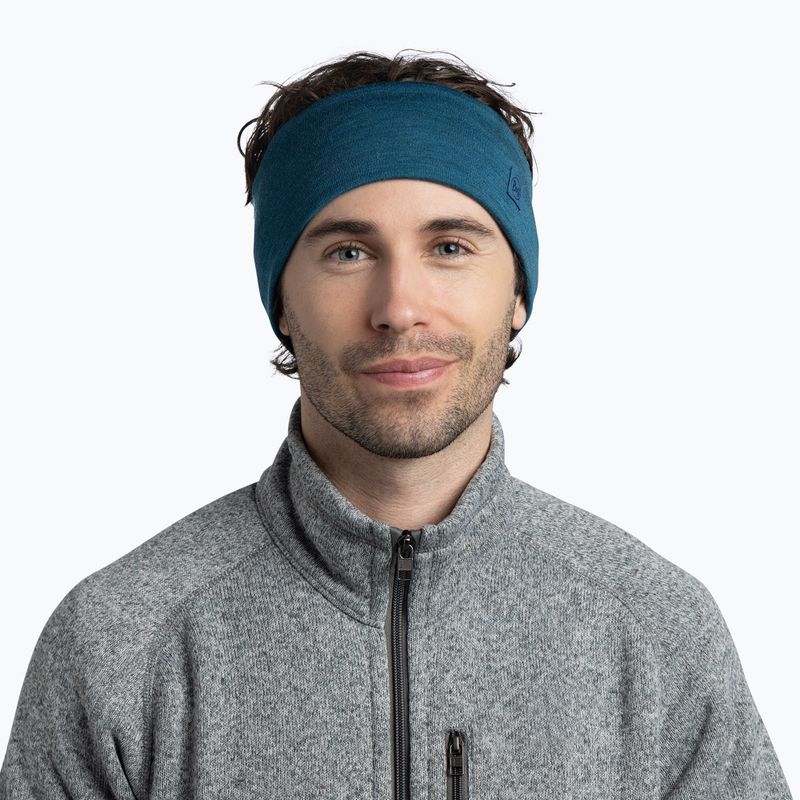 Fejpánt BUFF Merino Wide ocean 2